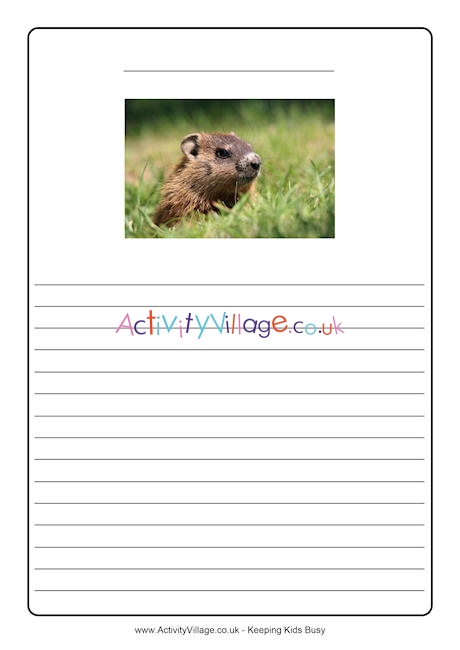 Groundhog Day writing frame