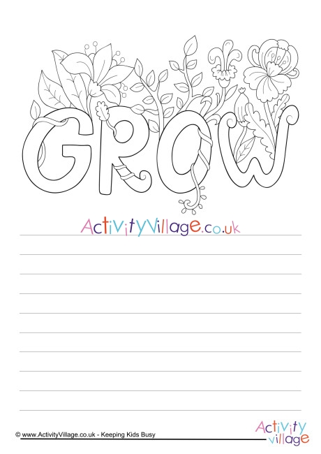 Grow story paper