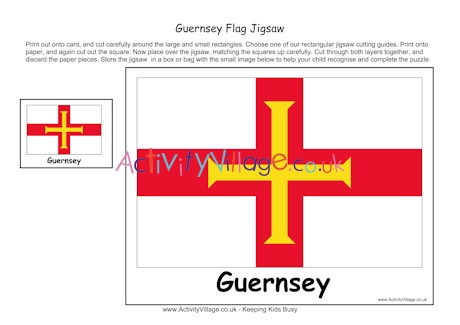 Guernsey flag jigsaw