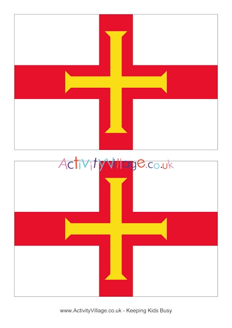 Guernsey flag printable