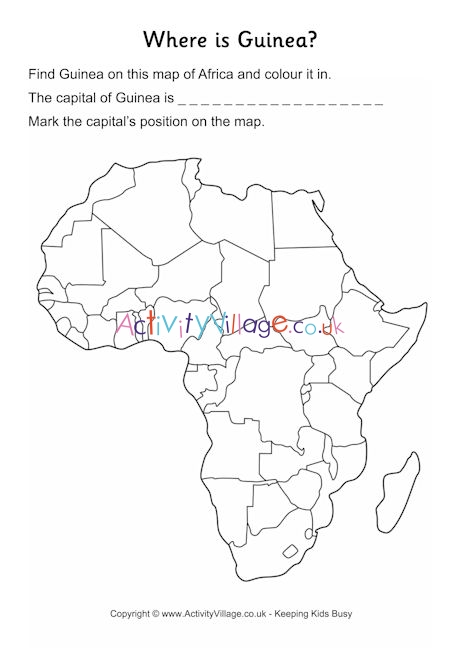 Guinea location worksheet