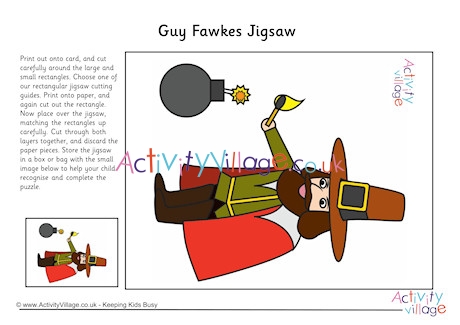 Guy Fawkes Printable Jigsaw