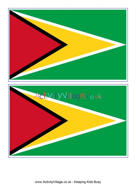 Guyana flag printable