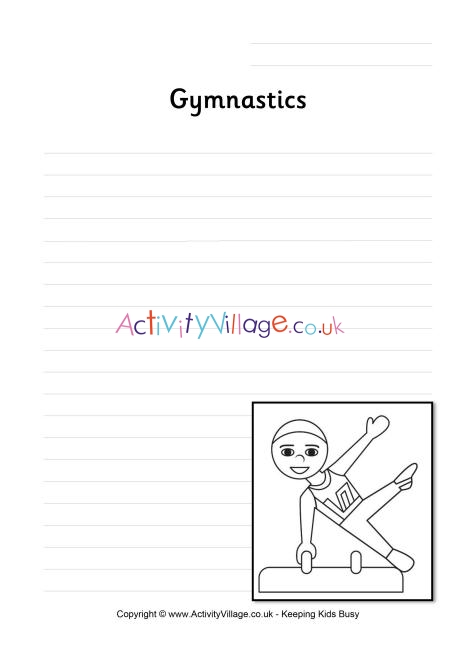 Gymnastics writing page 2