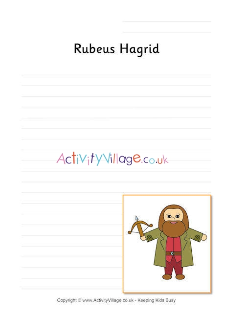 Hagrid writing page