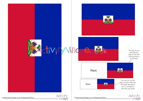 Haiti Flag Printable
