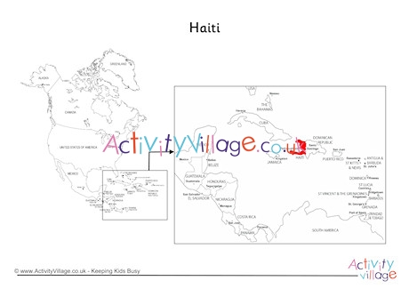 Haiti On Map Of North America