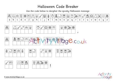 Halloween Code Breaker 1