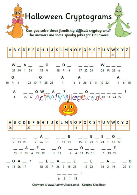 Halloween cryptograms 1