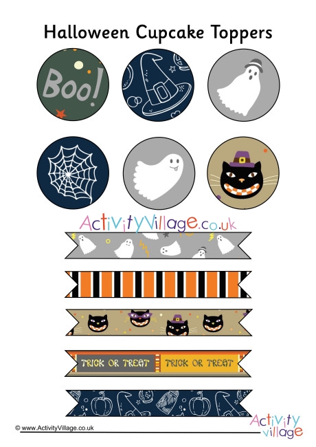 Halloween Cupcake Toppers 1
