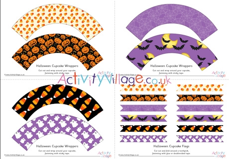 Halloween cupcake wrappers 2