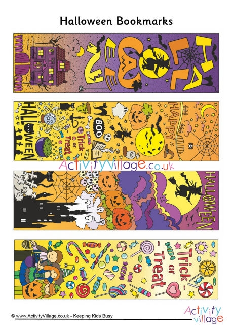 Halloween Doodle Bookmarks