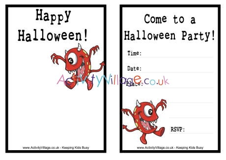 Halloween invitation 1