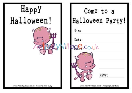 Halloween invitation 4