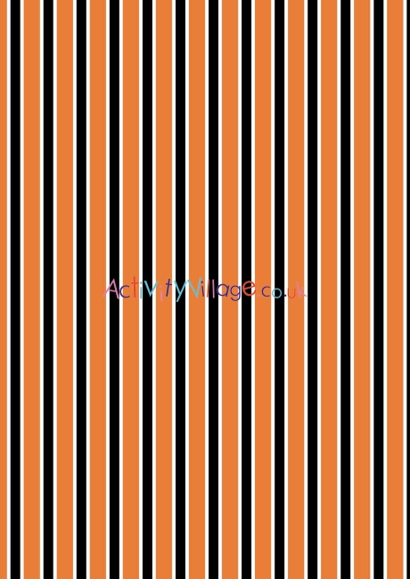 Halloween scrapbook paper orange black stripes
