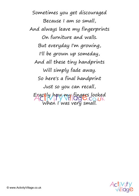 Handprint poem 2