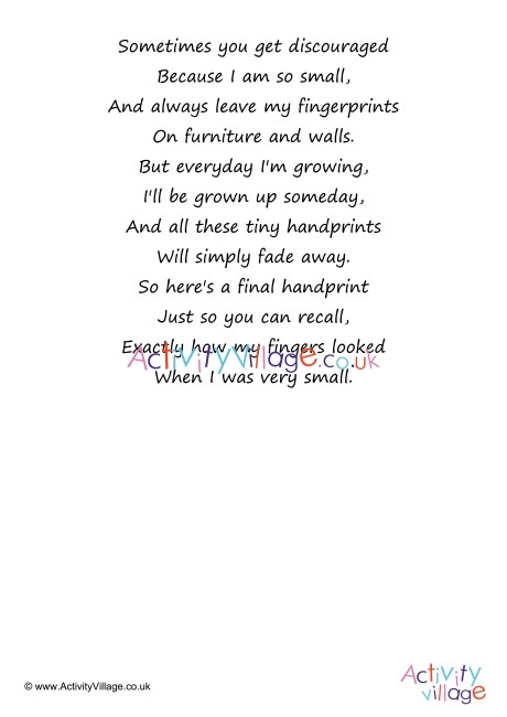 Handprint Poem 2