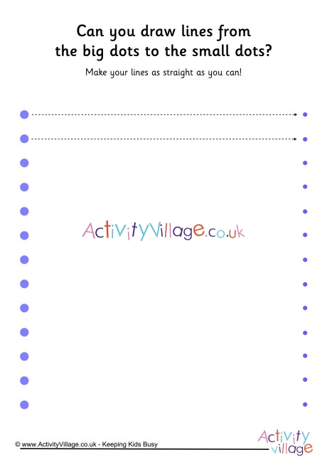 Handwriting readiness dot to dot lines 5