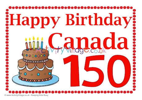 Happy 150th Birthday Canada Poster