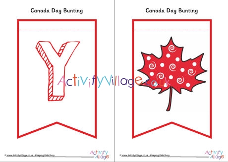 Happy Canada Day bunting