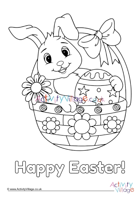 Download Happy Easter Colouring Page 3