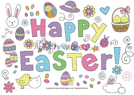 Happy Easter poster