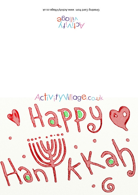 Happy Hanukkah Card 4