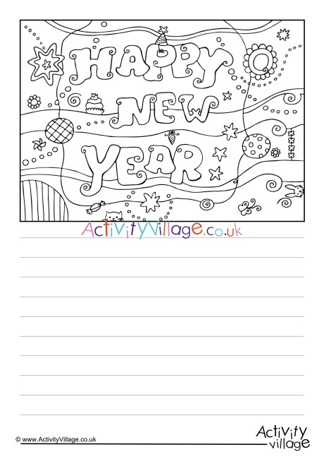Happy New Year Story Paper