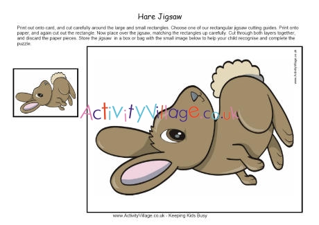 Hare jigsaw