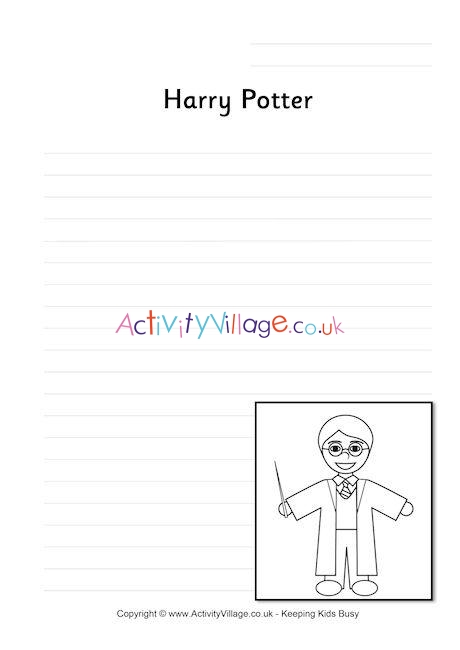 Harry Potter writing page