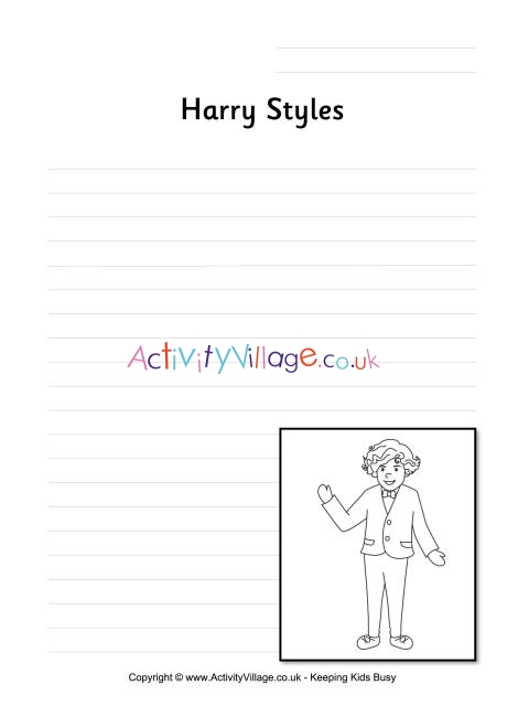 Harry Styles writing page