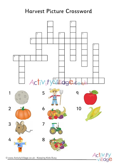 Harvest Picture Crossword