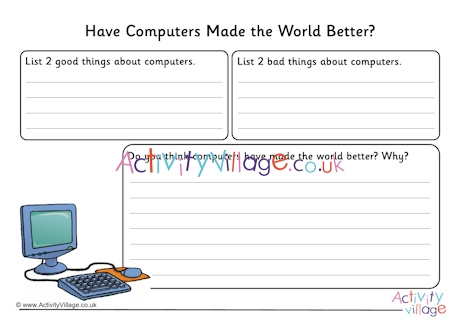 Have computers made the world better worksheet