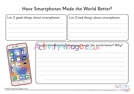 Have smartphones made the world better worksheet