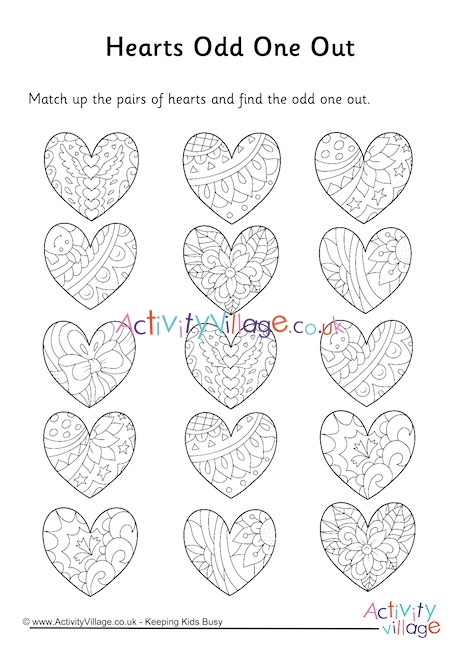 Hearts Odd One Out 3