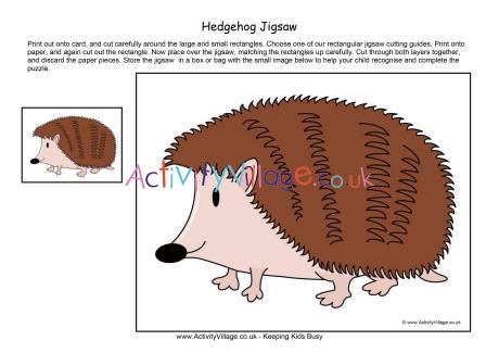 Hedgehog jigsaw