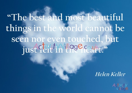 Helen Keller Quote Poster