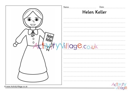 Helen Keller Story Paper