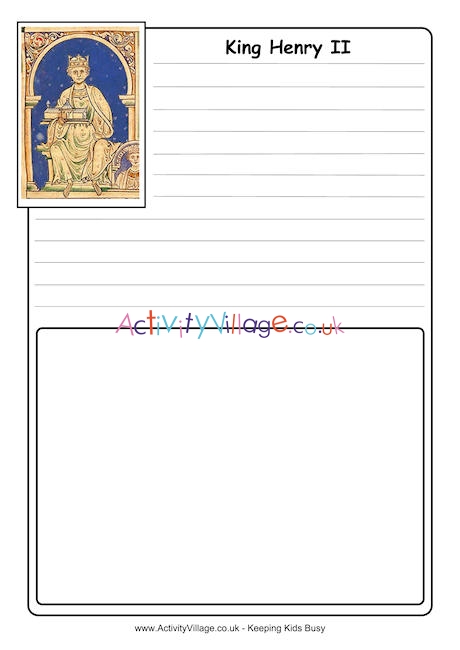 Henry II notebooking page 