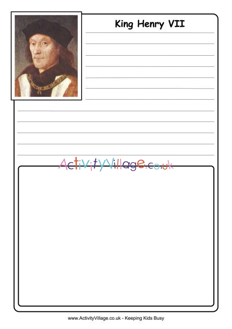 Henry VII notebooking page