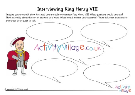 Henry VIII Interview Worksheet