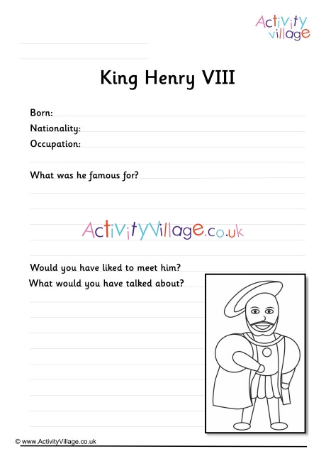 Henry VIII Worksheet 2