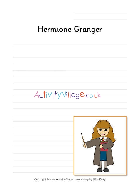 Hermione Granger writing page