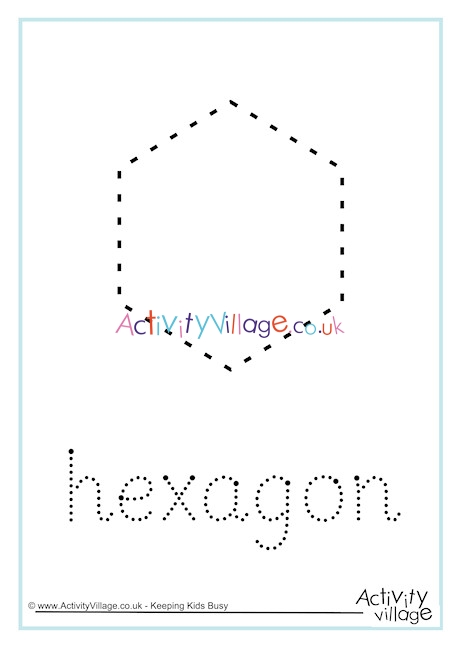 Hexagon Word Tracing