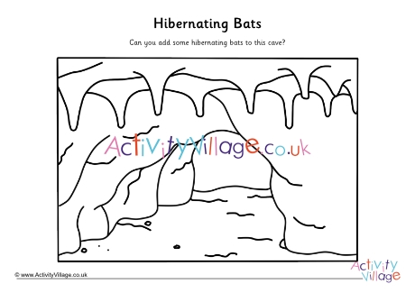 Hibernating bats drawing activity