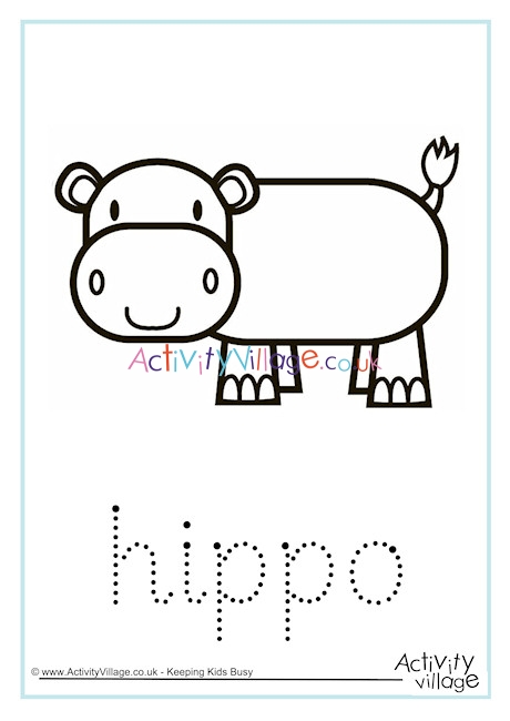 Hippo Word Tracing