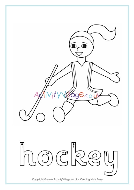 Hockey finger tracing