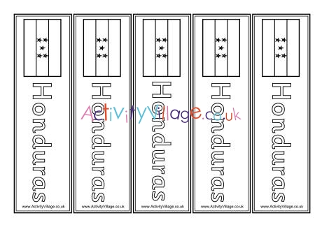 Honduras bookmarks 