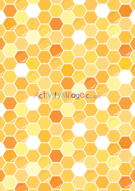 Honeycomb scrapbook paper
