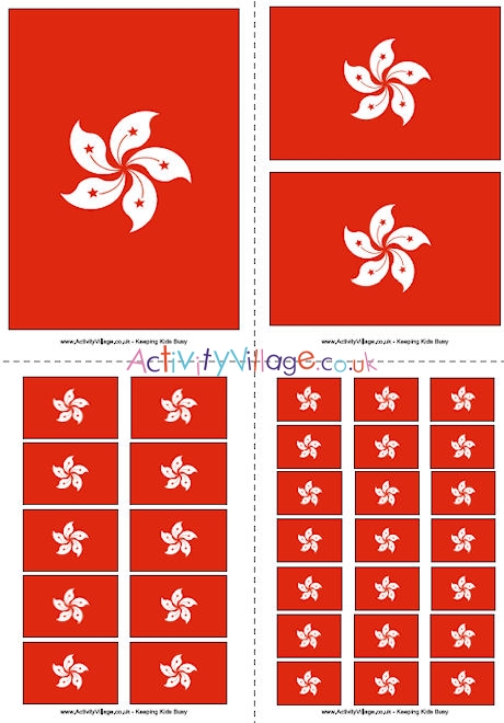 Hong Kong Flag Printable